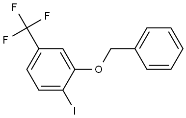 2-(benzyloxy)-1-iodo-4-(trifluoromethyl)benzene Struktur