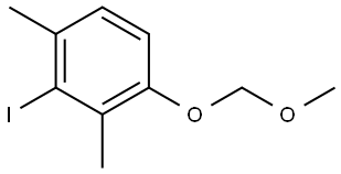 2-iodo-4-(methoxymethoxy)-1,3-dimethylbenzene Struktur