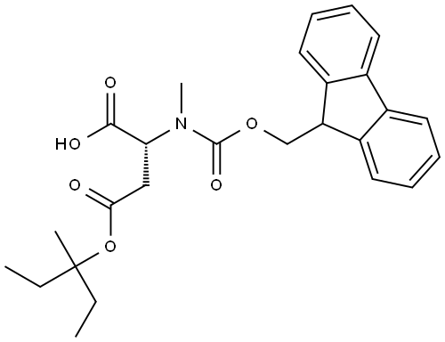 Fmoc-N-Me-D-Asp(OMpe)-OH Struktur