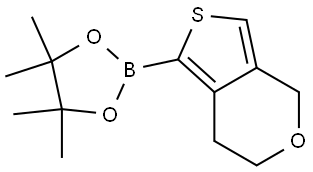 2-(6,7-Dihydro-4H-thieno[3,4-c]pyran-1-yl)-4,4,5,5-tetramethyl-1,3,2-dioxaborolane Structure