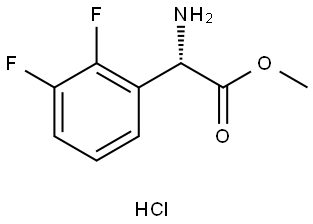 methyl (S)-2-amino-2-(2,3-difluorophenyl)acetate hydrochloride Struktur