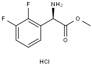 methyl (R)-2-amino-2-(2,3-difluorophenyl)acetate hydrochloride Struktur