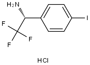 Benzenemethanamine, 4-iodo-α-(trifluoromethyl)-, hydrochloride (1:1), (αR)- Struktur