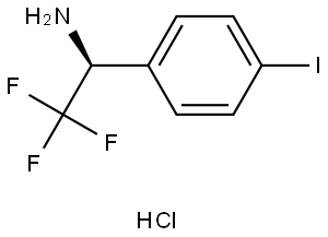 Benzenemethanamine, 4-iodo-α-(trifluoromethyl)-, hydrochloride (1:1), (αS)- Struktur