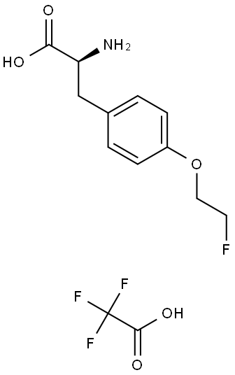 L-Tyrosine, O-(2-fluoroethyl)-, 2,2,2-trifluoroacetate (1:1) Struktur