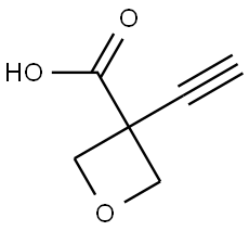 3-Ethynyloxetane-3-carboxylic acid Structure