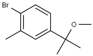 1-Bromo-4-(2-methoxypropan-2-yl)-2-methylbenzene Structure