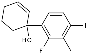 2'-fluoro-4'-iodo-3'-methyl-1,2,3,4-tetrahydro-[1,1'-biphenyl]-1-ol Structure