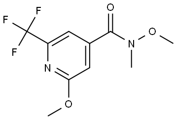 N,2-dimethoxy-N-methyl-6-(trifluoromethyl)isonicotinamide Structure