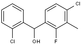 (4-chloro-2-fluoro-3-methylphenyl)(2-chlorophenyl)methanol Structure