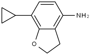 7-Cyclopropyl-2,3-dihydrobenzofuran-4-amine Structure