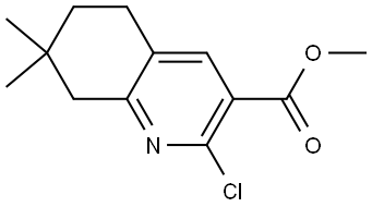 Methyl 2-chloro-7,7-dimethyl-5,6,7,8-tetrahydroquinoline-3-carboxylate Structure