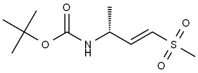 tert-butyl (R,E)-(4-(methylsulfonyl)but-3-en-2-yl)carbamate Struktur