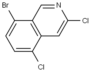 Isoquinoline, 8-bromo-3,5-dichloro- Struktur