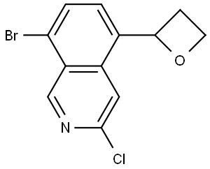 Isoquinoline, 8-bromo-3-chloro-5-(2-oxetanyl)- Struktur