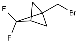 Bicyclo[1.1.1]pentane, 1-(bromomethyl)-2,2-difluoro- Struktur