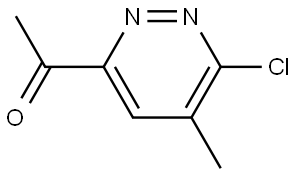 Ethanone, 1-(6-chloro-5-methyl-3-pyridazinyl)- Struktur