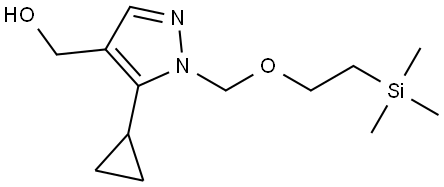 (5-環(huán)丙基-1-((2-(三甲基甲硅烷基)乙氧基)甲基)-1H-吡唑-4-基)甲醇, 3023464-31-2, 結(jié)構(gòu)式