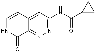 N-(8-oxo-7,8-dihydropyrido[3,4-c]pyridazin-3-yl)cyclopropanecarboxamide Struktur