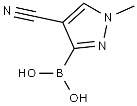 (4-Cyano-1-methyl-1H-pyrazol-3-yl)boronic acid Structure