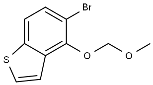 Benzo[b]thiophene, 5-bromo-4-(methoxymethoxy)- Struktur