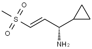 (S,E)-1-Cyclopropyl-3-(methylsulfonyl)prop-2-en-1-amine Struktur