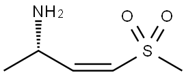 3-Buten-2-amine, 4-(methylsulfonyl)-, (2S,3Z)- Struktur