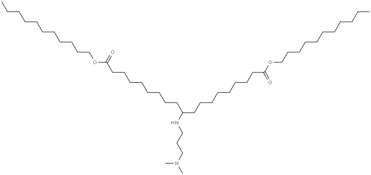 diundecyl 10-((3-(dimethylamino)propyl)amino)nonadecanedioate Structure