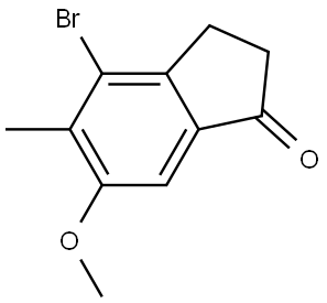 4-Bromo-6-methoxy-5-methyl-2,3-dihydro-1H-inden-1-one Structure