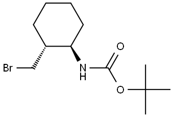 tert-butyl (1R,2R)-2-(bromomethyl)cyclohexylcarbamate Struktur