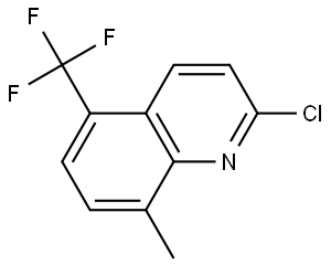 2-chloro-8-methyl-5-(trifluoromethyl)quinoline Struktur