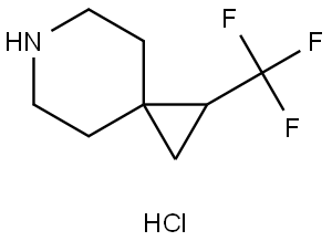 1-(Trifluoromethyl)-6-azaspiro[2.5]octane hydrochloride Struktur