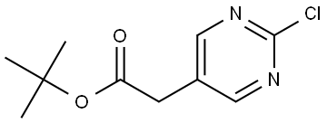 tert-Butyl 2-(2-chloropyrimidin-5-yl)acetate Structure