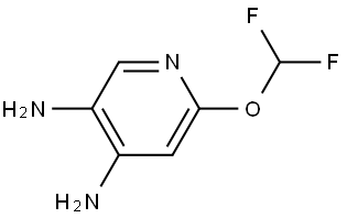 3,4-Pyridinediamine, 6-(difluoromethoxy)- Struktur