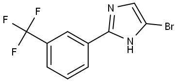 4-bromo-2-(3-(trifluoromethyl)phenyl)-1H-imidazole Struktur