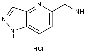 (1H-Pyrazolo[4,3-b]pyridin-5-yl)methanamine hydrochloride Struktur