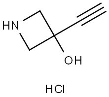 3-Azetidinol, 3-ethynyl-, hydrochloride (1:1) Struktur