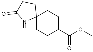 1-Azaspiro[4.5]decane-8-carboxylic acid, 2-oxo-, methyl ester Struktur