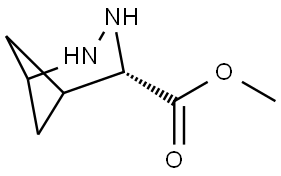 2,3-Diazabicyclo[3.1.1]heptane-4-carboxylic acid, methyl ester, (4S)- Struktur