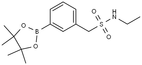 Benzenemethanesulfonamide, N-ethyl-3-(4,4,5,5-tetramethyl-1,3,2-dioxaborolan-2-yl)- Struktur