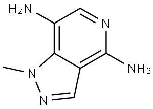 1H-Pyrazolo[4,3-c]pyridine-4,7-diamine, 1-methyl- Struktur