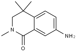 1(2H)-Isoquinolinone, 7-amino-3,4-dihydro-2,4,4-trimethyl- Struktur