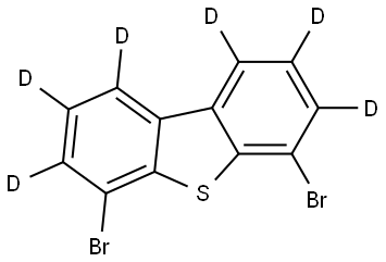 4,6-dibromodibenzo[b,d]thiophene-1,2,3,7,8,9-d6 Struktur