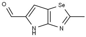 4H-Pyrrolo[2,3-d]selenazole-5-carboxaldehyde, 2-methyl- Struktur