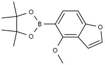 Benzofuran, 4-methoxy-5-(4,4,5,5-tetramethyl-1,3,2-dioxaborolan-2-yl)- Struktur