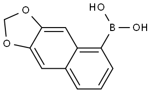 Naphtho[2,3-d][1,3]dioxol-5-ylboronic acid Struktur