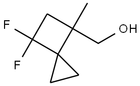 Spiro[2.3]hexane-4-methanol, 6,6-difluoro-4-methyl- Struktur