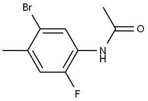 Acetamide, N-(5-bromo-2-fluoro-4-methylphenyl)- Struktur