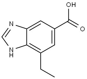 1H-Benzimidazole-5-carboxylic acid, 7-ethyl- Struktur