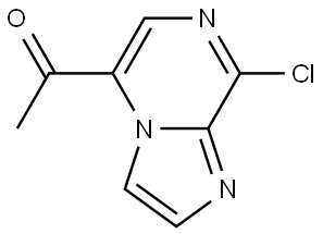 Ethanone, 1-(8-chloroimidazo[1,2-a]pyrazin-5-yl)- Struktur